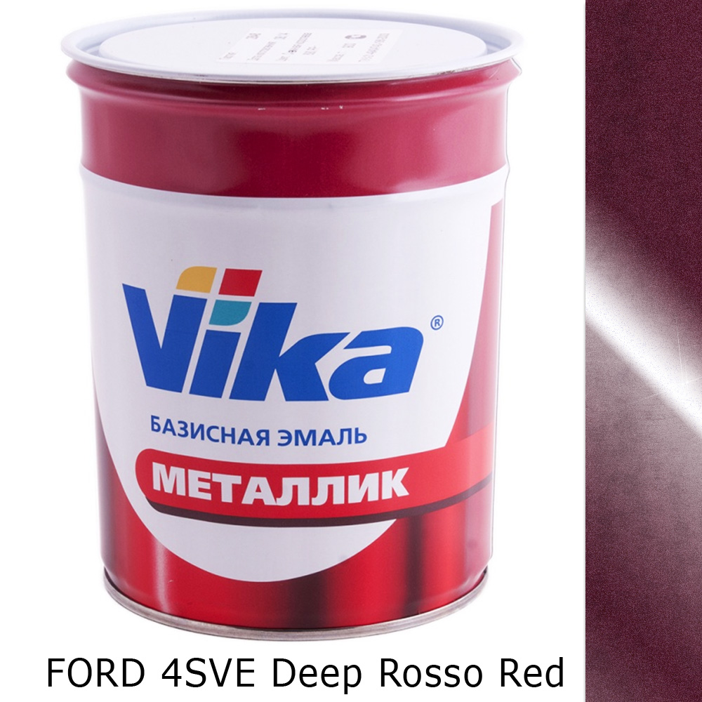 FORD 4SVE DEEP ROSSO RED металлик автоэмаль ПЛ-1348 VIKA (1л), купить в  Воронеже в интернет-магазине БАВМАРКЕТ