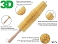 щетка для колесных дисков Brush Spoke Large 43см 3D