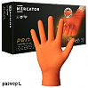 перчатки нитриловые оранжевые L текстурированные прочные GOGRIP MERCATOR  (1шт)