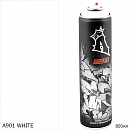 A901 белый/WHITE краска для граффити аэрозоль ARTON (800мл)