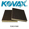 губка абразивная двухсторонняя P 240-400 MEDIUM коричневая 123х98х13мм KOVAX
