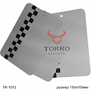 тест-пластина металлическая СЕРАЯ 150х105мм для выкрасок TORRO (1шт)
