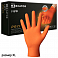 перчатки нитриловые оранжевые ХL  текстурированные прочные GOGRIP MERCATOR (1шт)