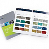 каталог цветов пигментов с эффектом ковки и металлической крошкой для биндера 6090 URKI-SYSTEM BESA