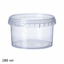 контейнер пластмассовый с крышкой (0,280л)
